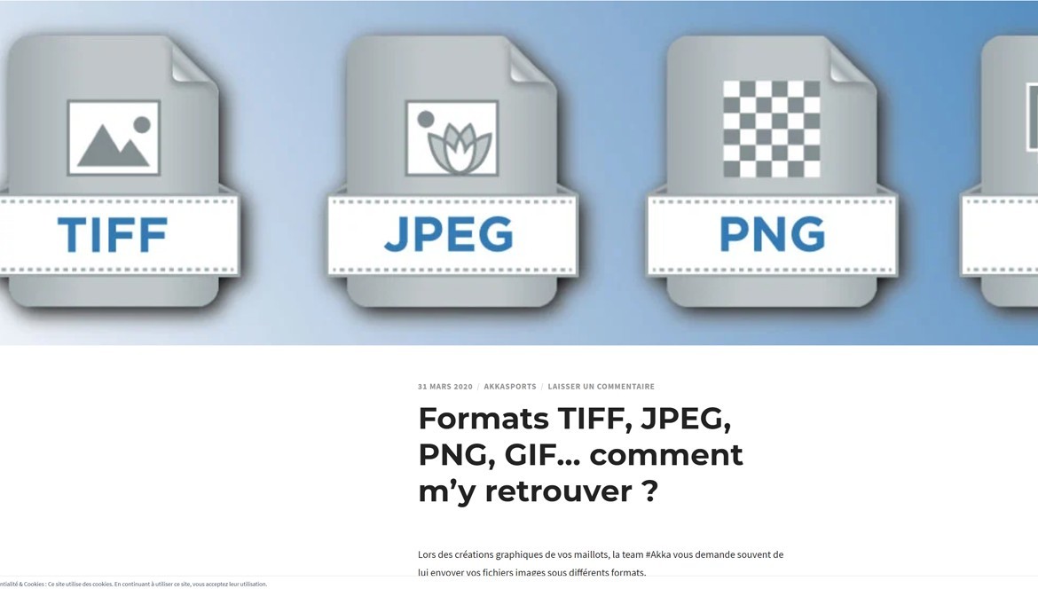 Formats TIFF, JPEG, PNG, GIF… comment m’y retrouver ?